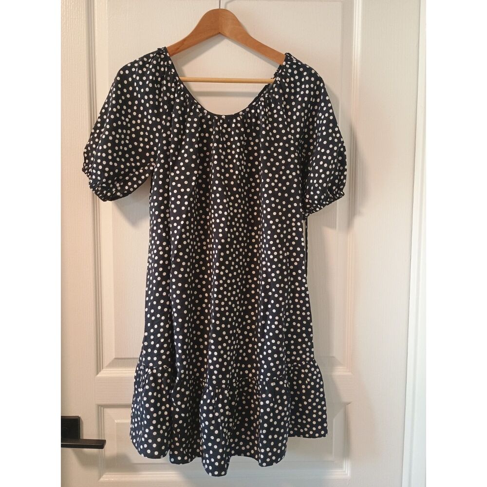 Ann Taylor Polka Dot Short Sleeve Dress S Petite NWOT